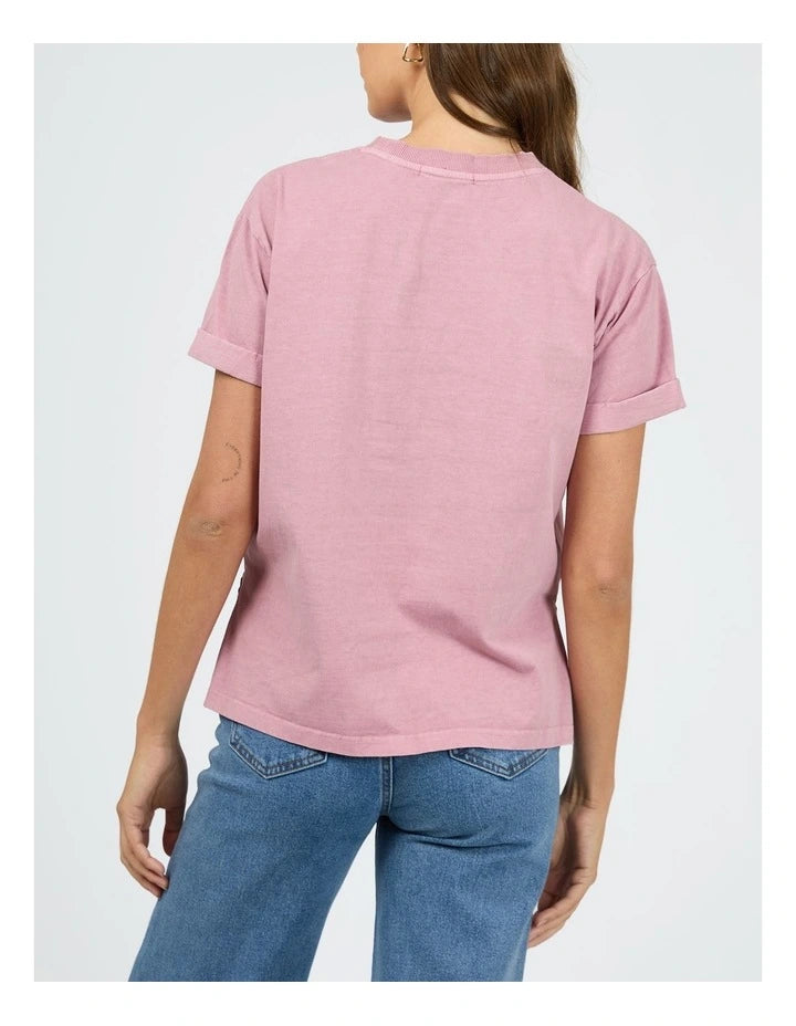 ALL ABOUT EVE Washed Tee - Quartz Pink