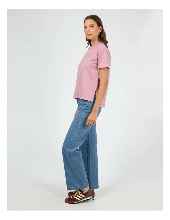 ALL ABOUT EVE Washed Tee - Quartz Pink
