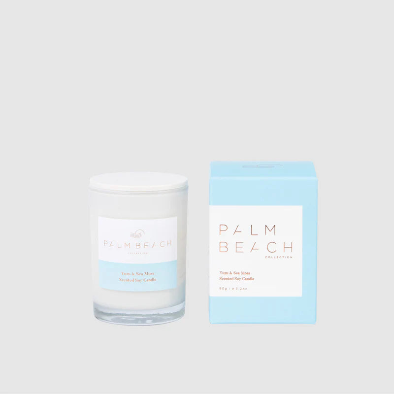 PALM BEACH YUZU & SEA MOSS MINI SOY CANDLE 90gm