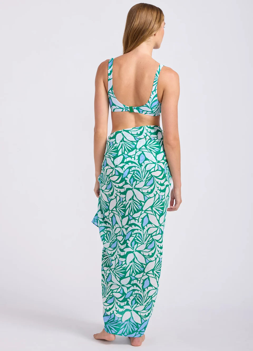 SEAFOLLY Retro Reef Sarong - Kelly Green