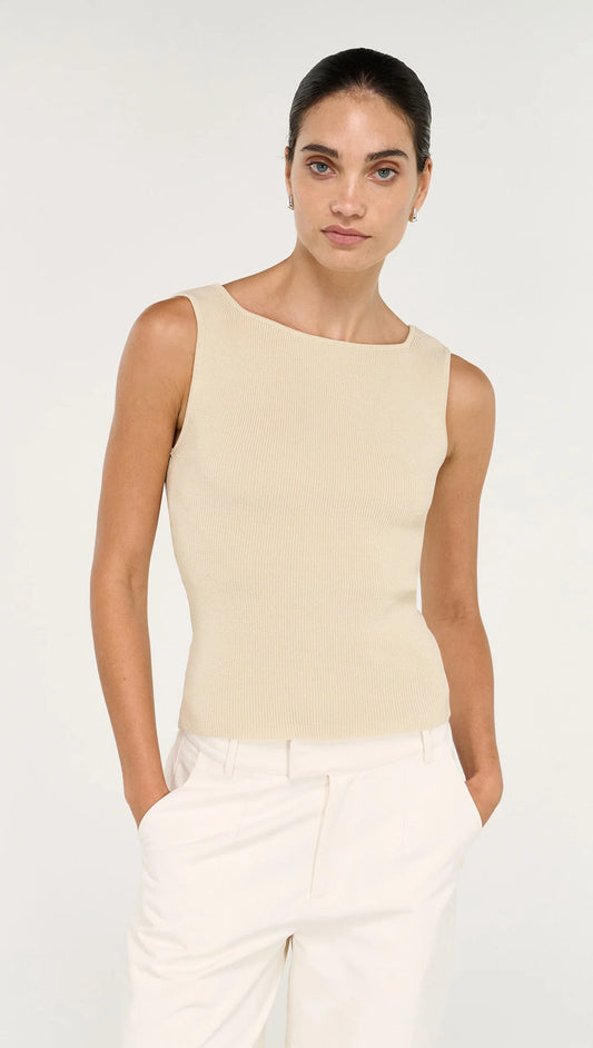 STAPLE THE LABEL Moda Reversible Knit - Ecru
