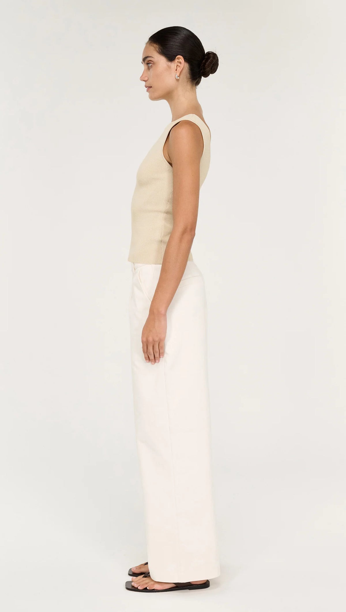 STAPLE THE LABEL Moda Reversible Knit - Ecru