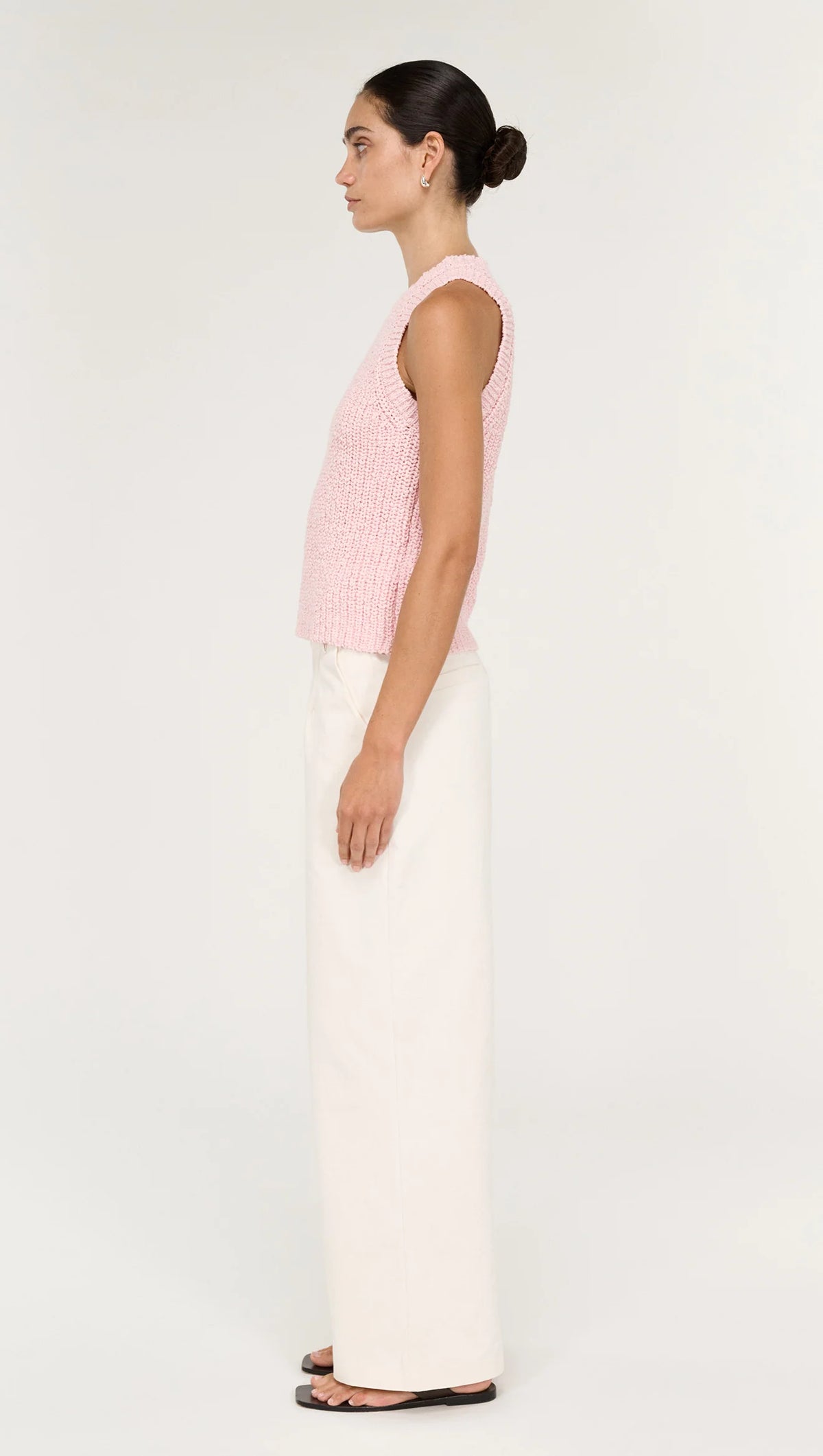 STAPLE THE LABEL Cove Knit Tank - Soft Pink