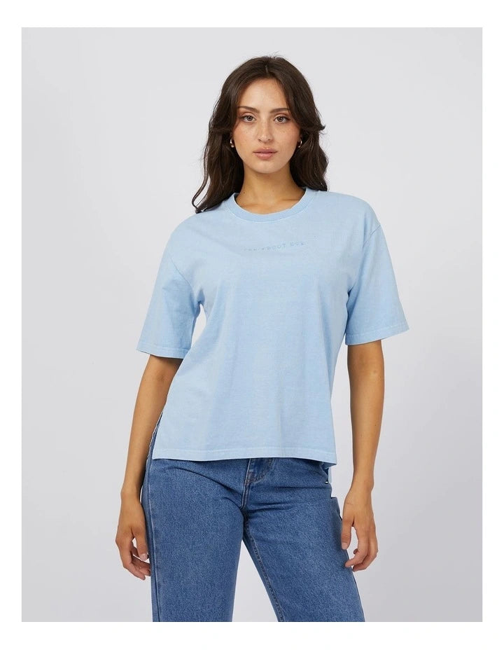 AAE WASHED TEE - Ocean Blue