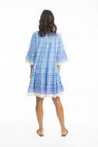 ORIENTIQUE Straddie Dress - Blue