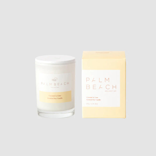 PALM BEACH COCONUT & LIME MINI SOY CANDLE 90gm