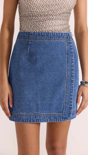 STAPLE THE LABEL Tate Denim Wray Skirt