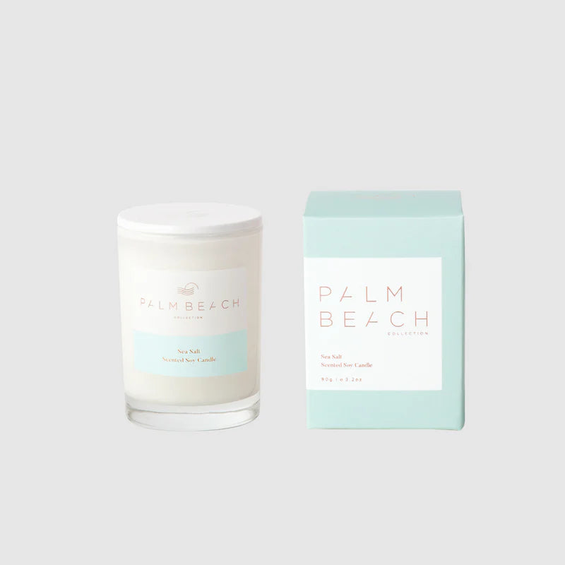 PALM BEACH SEASALT MINI SOY CANDLE 90gm