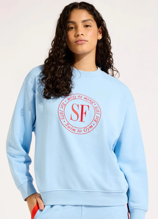 SEAFOLLY HERITAGE JUMPER - Powder Blue