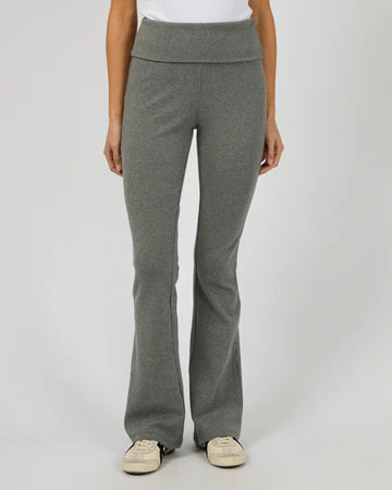 SILENT THEORY Elina Flare Pant - Charcoal