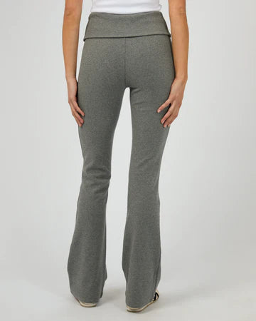 SILENT THEORY Elina Flare Pant - Charcoal