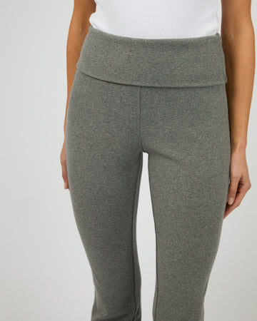 SILENT THEORY Elina Flare Pant - Charcoal