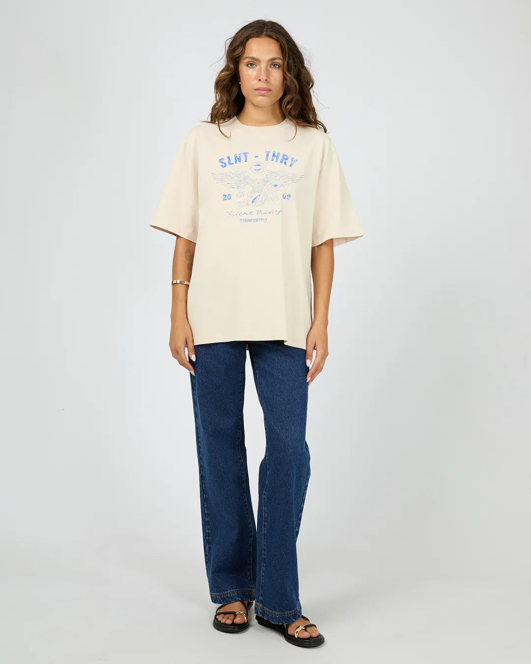 SILENT THEORY With Reason Tee - Chalk