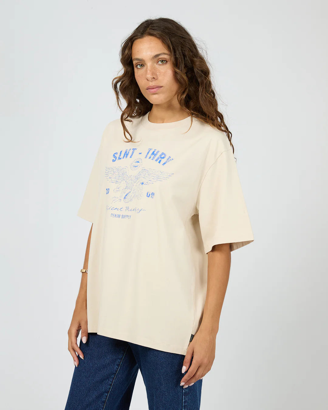 SILENT THEORY With Reason Tee - Chalk