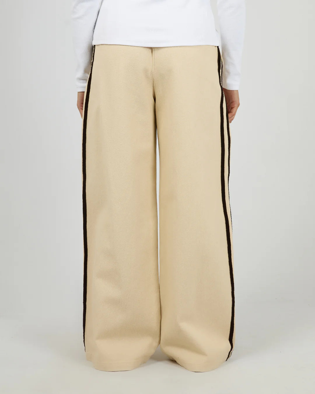 SILENT THEORY Rory Drawstring Pant - Chalk
