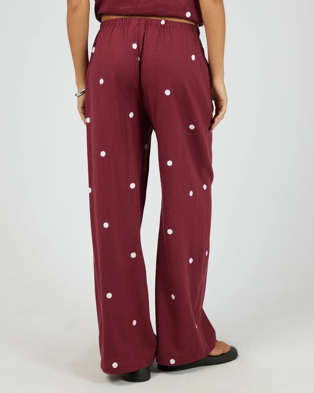 SILENT THEORY Bordeaux Pant - Cherry
