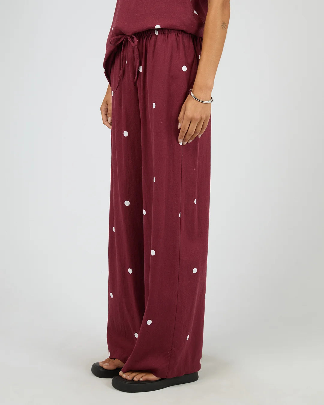 SILENT THEORY Bordeaux Pant - Cherry