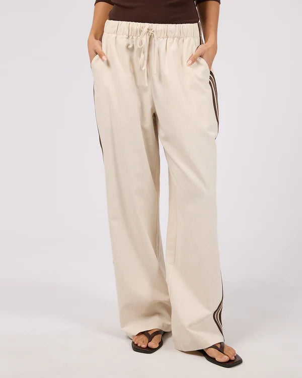 SILENT THEORY Sloan Trim Pant - Natural