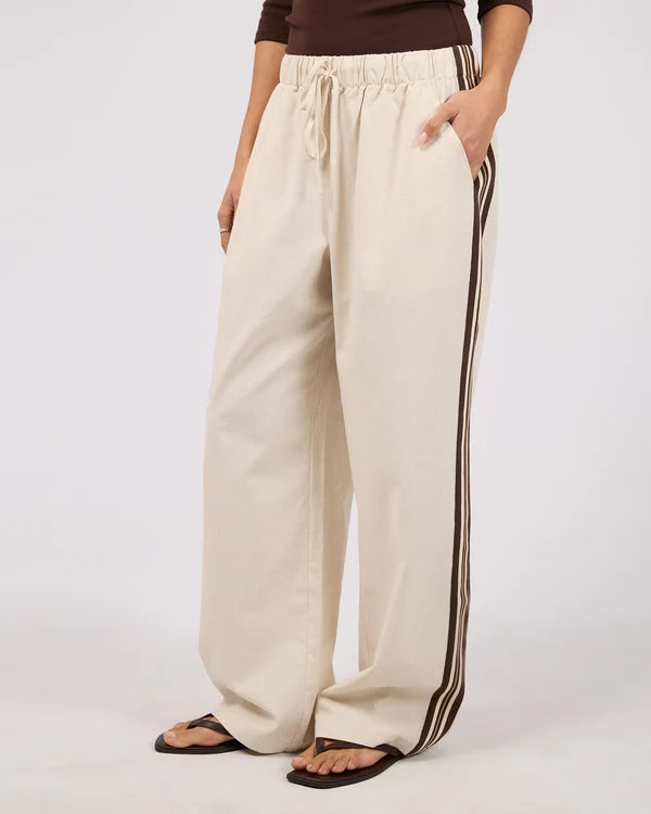 SILENT THEORY Sloan Trim Pant - Natural