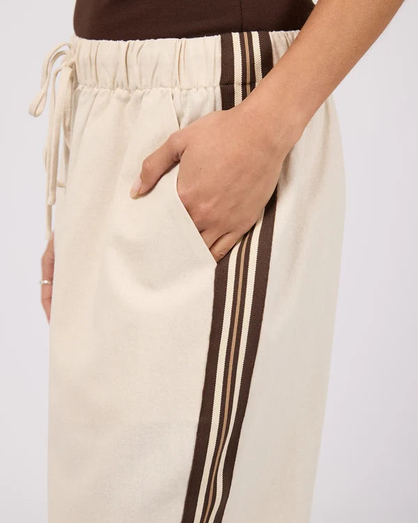 SILENT THEORY Sloan Trim Pant - Natural