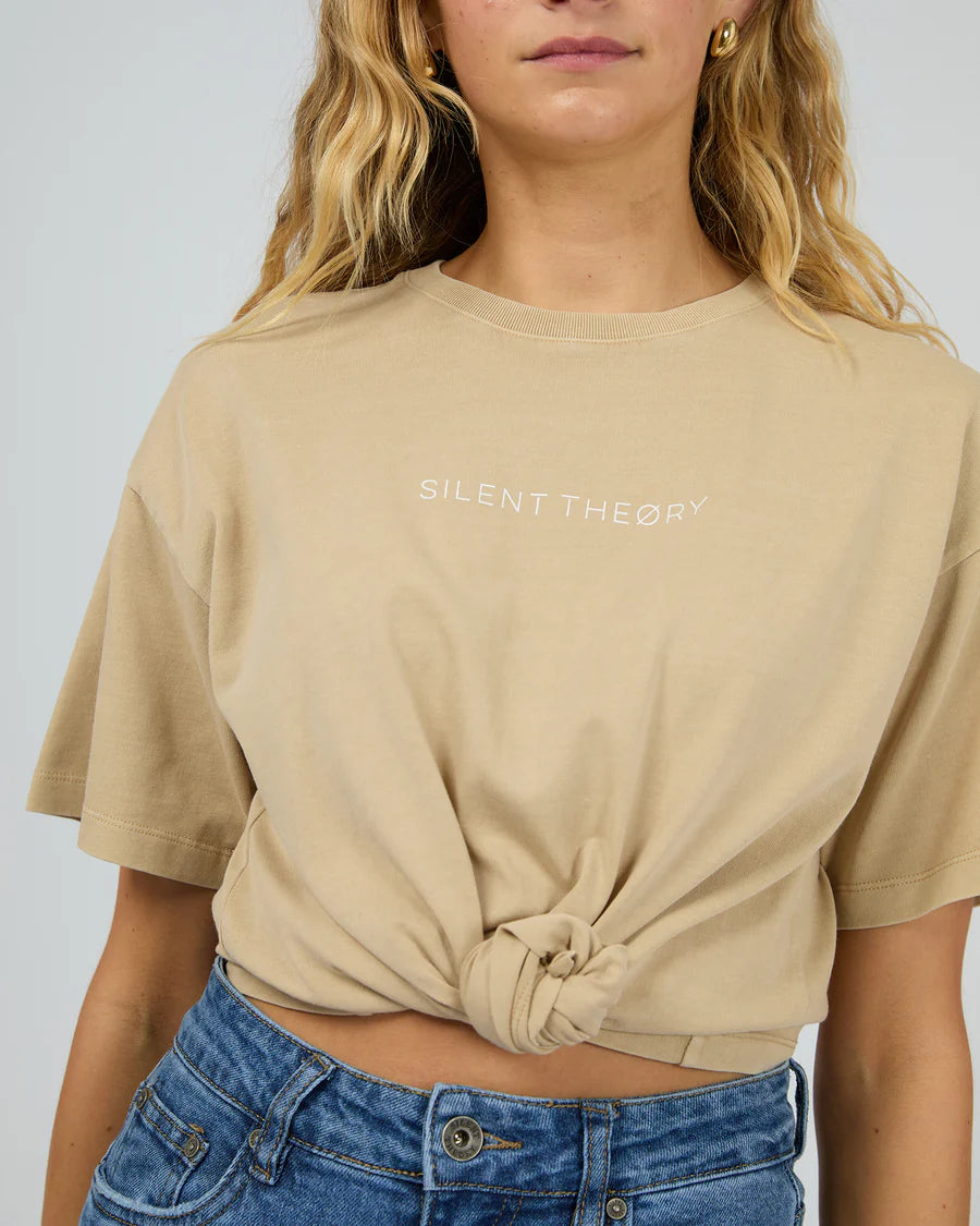 SILENT THEORY Logo Tee - Oatmeal