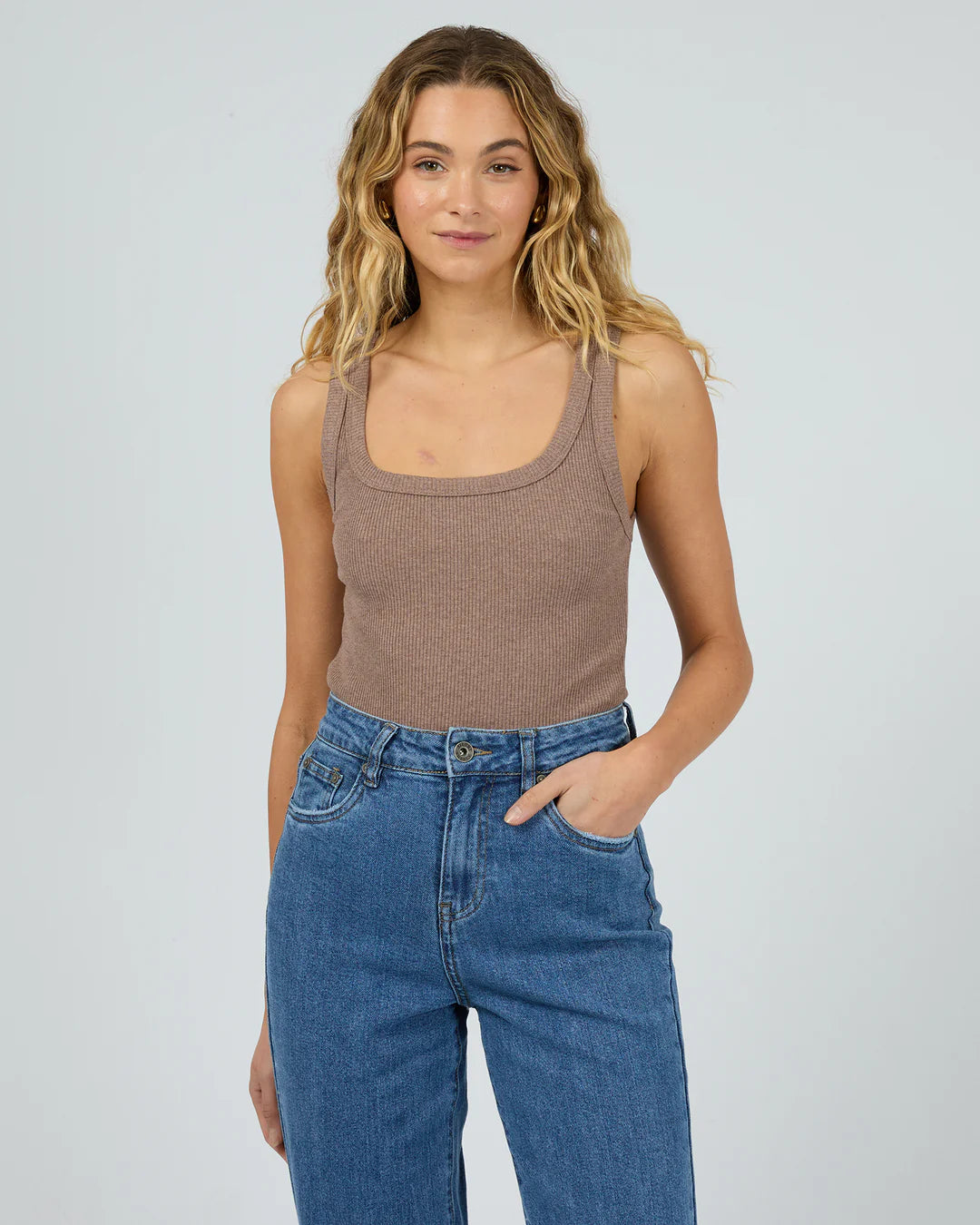 SILENT THEORY Mia Tank - Brown