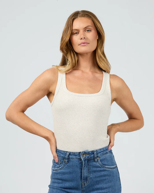 SILENT THEORY Mia Tank - Oatmeal