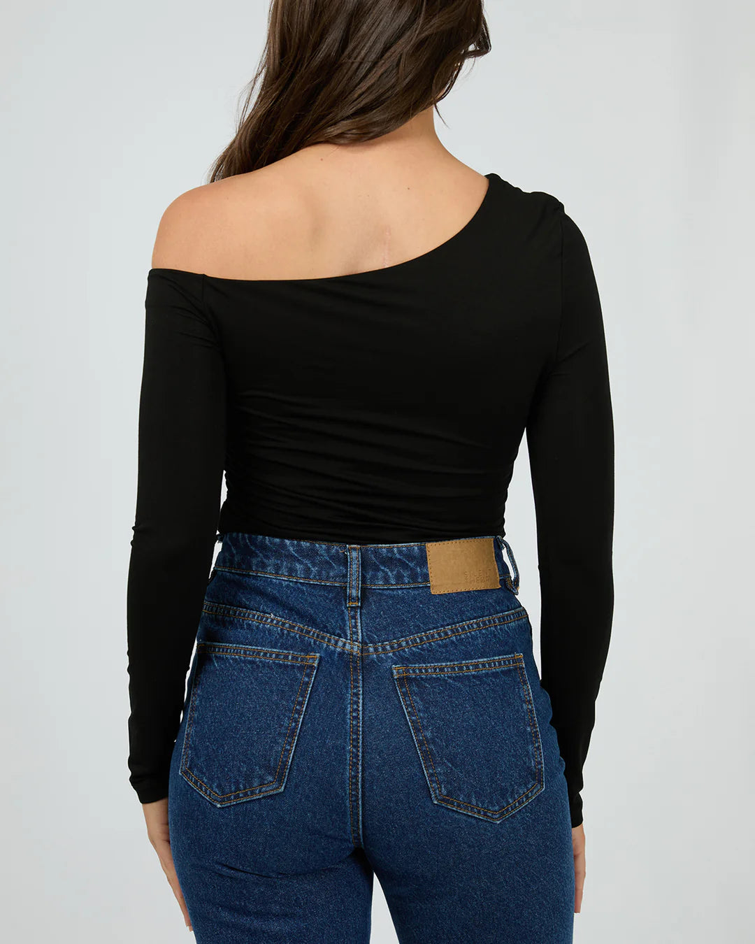 SILENT THEORY EVIE RUSHED LONG SLEEVE - Black