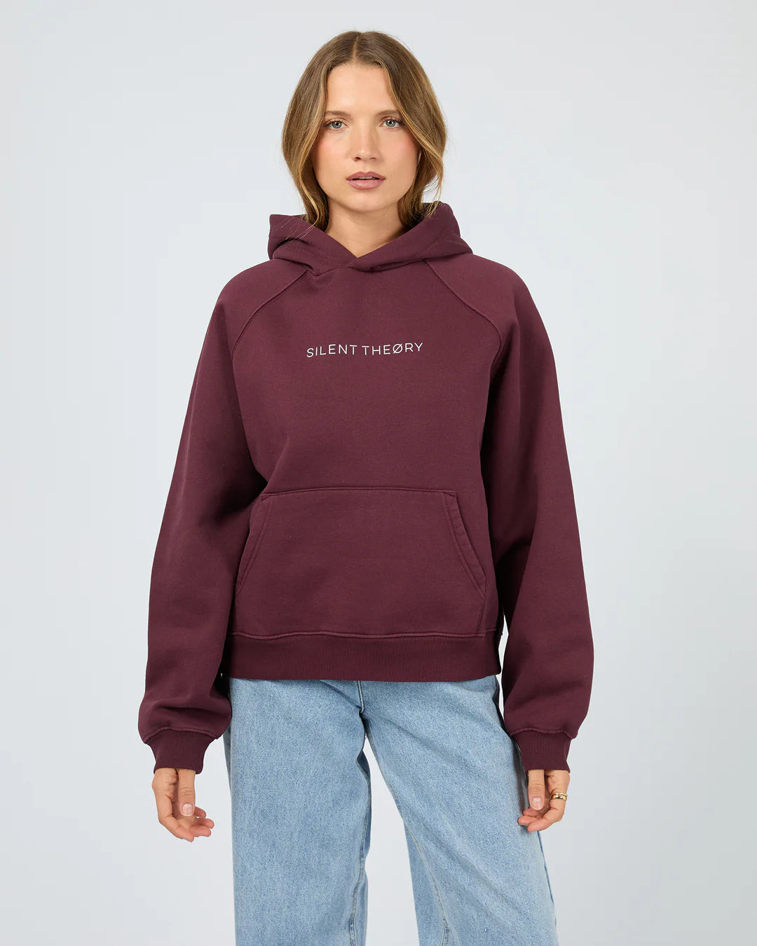 SILENT THEORY - LOGO HOODIE - Cherry