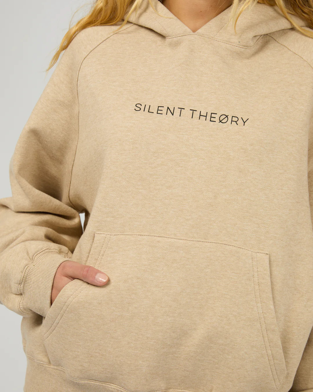 SILENT THEORY - LOGO HOODIE - Oatmeal