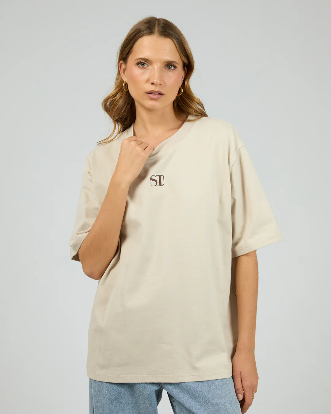 SILENT THEORY Silent Luxe Tee - Chalk