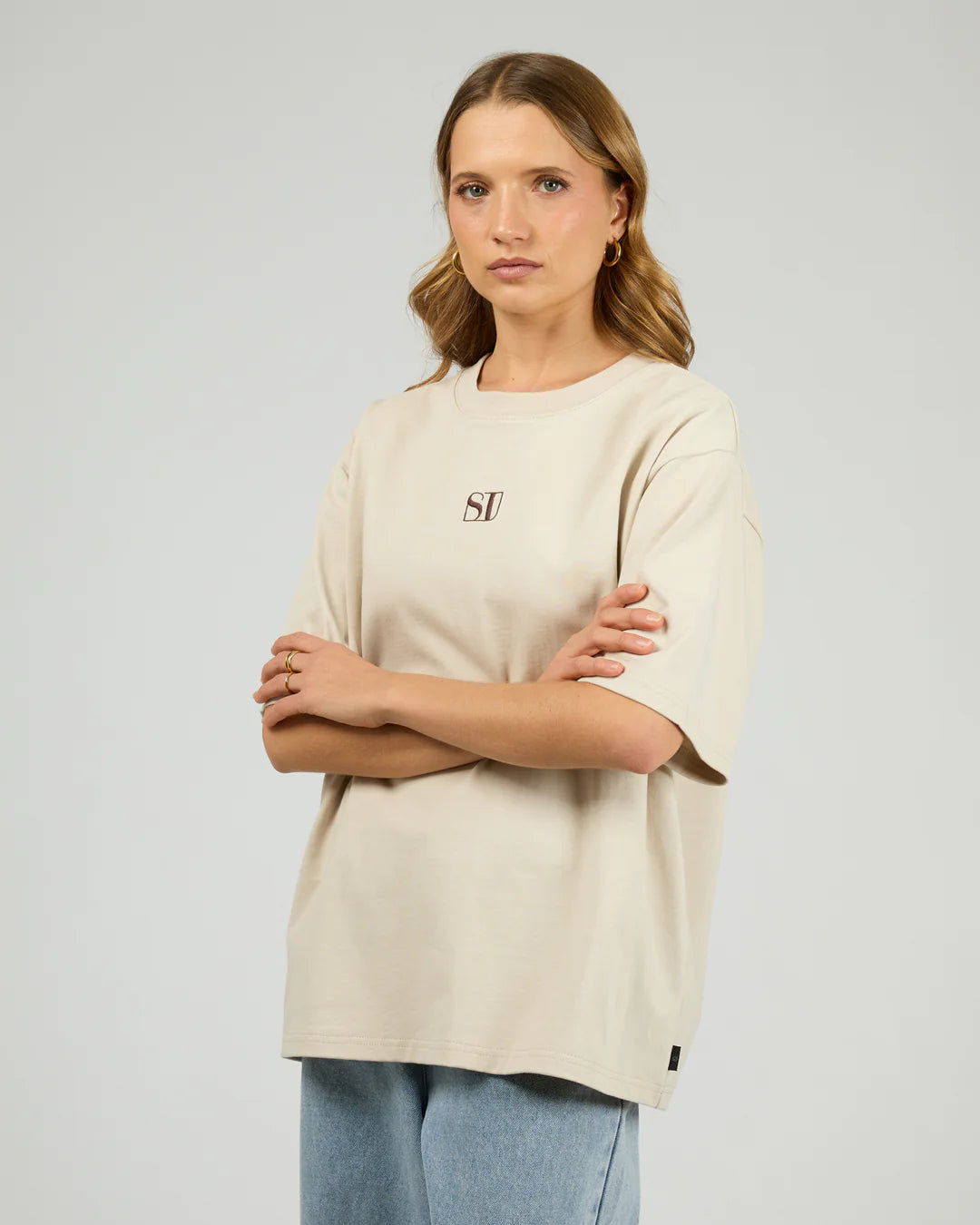 SILENT THEORY Silent Luxe Tee - Chalk