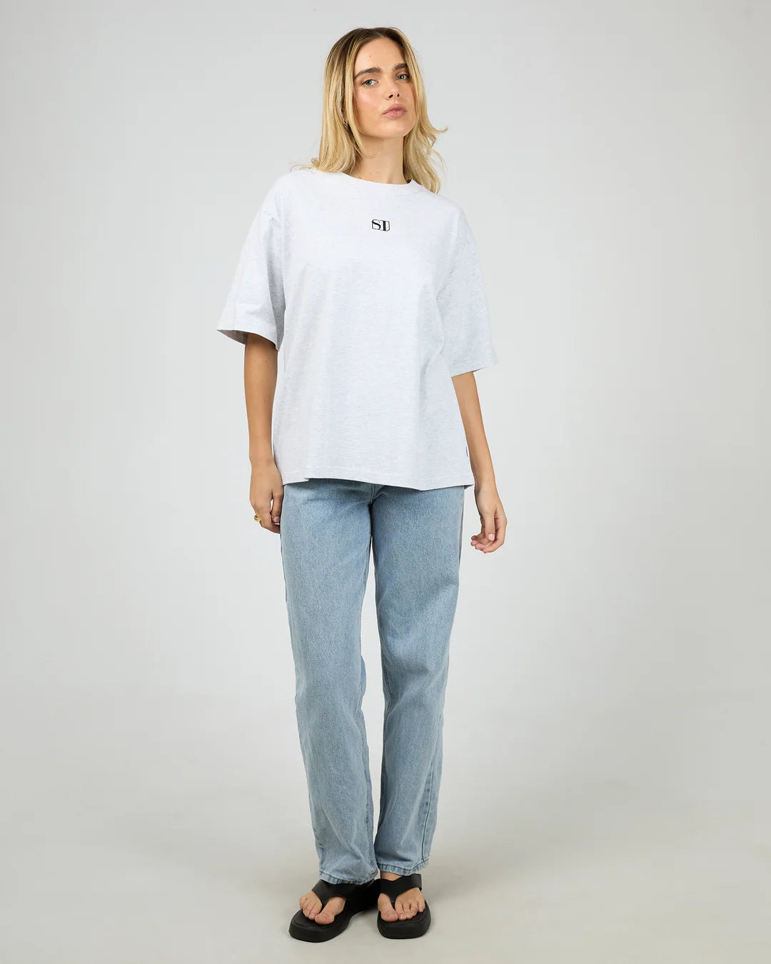 SILENT THEORY Silent Luxe Tee - Snow Marle