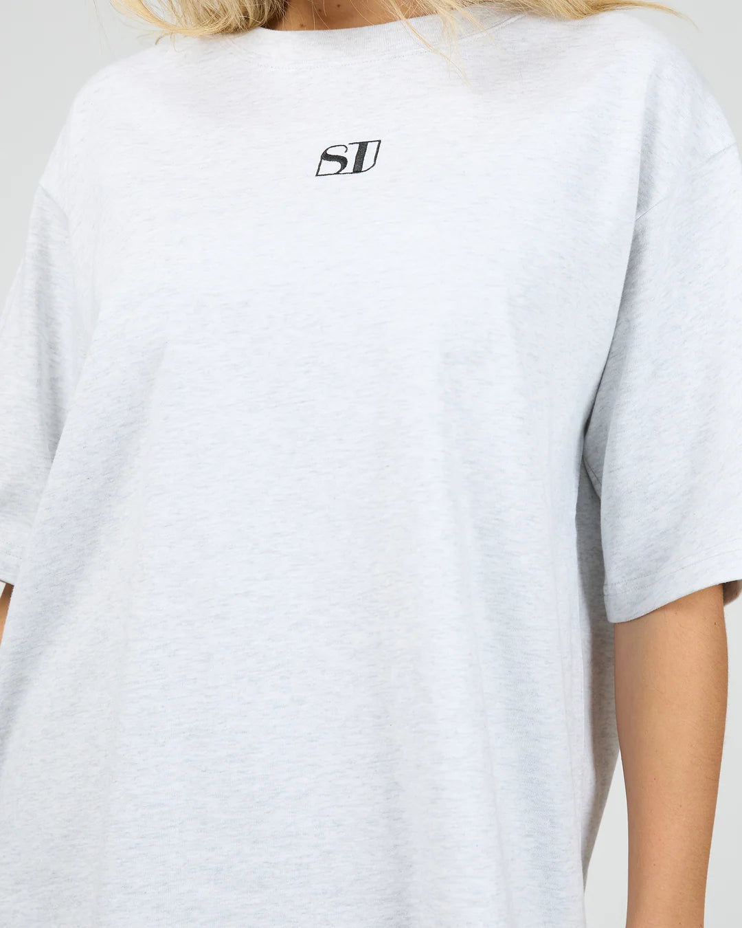SILENT THEORY Silent Luxe Tee - Snow Marle
