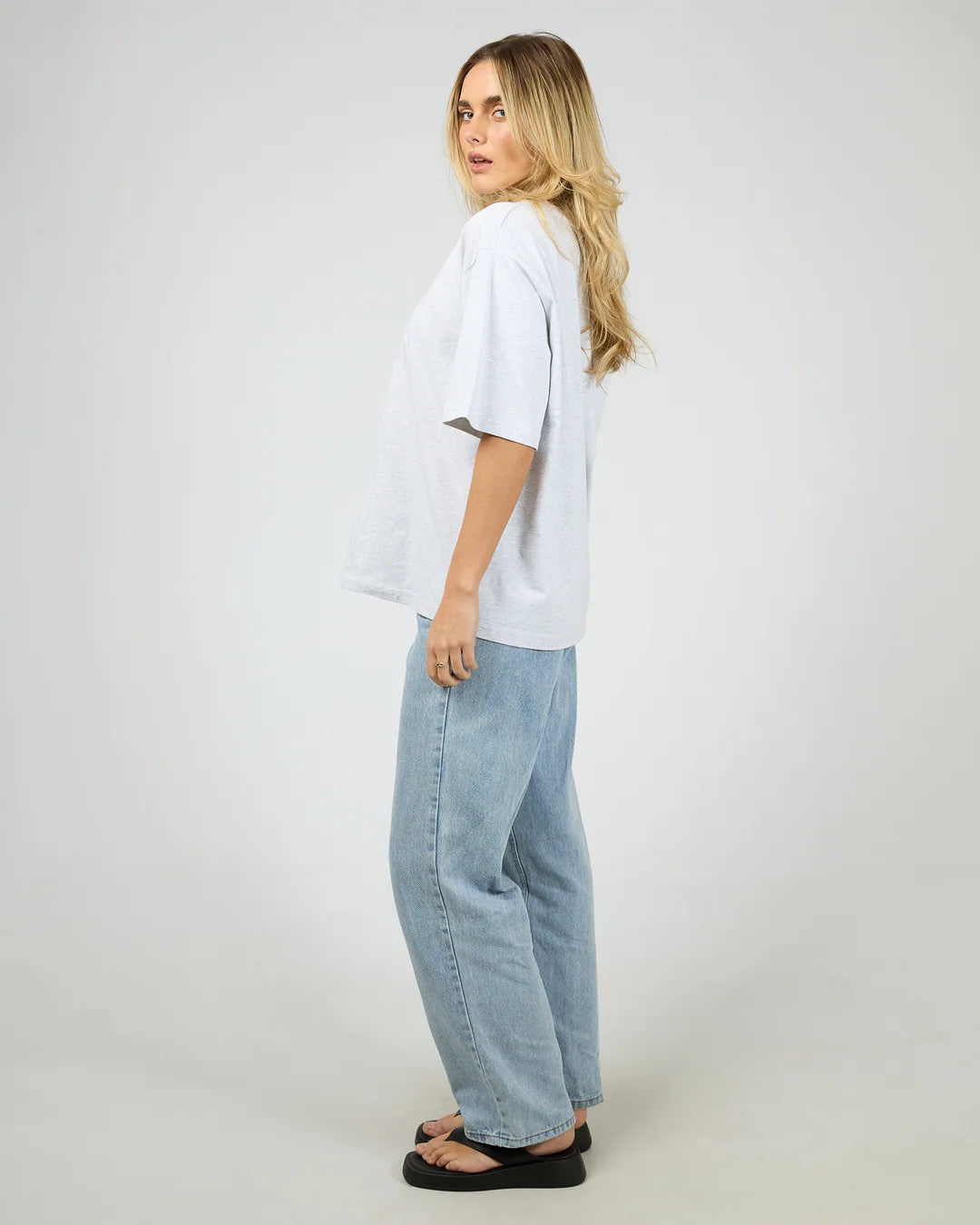 SILENT THEORY Silent Luxe Tee - Snow Marle