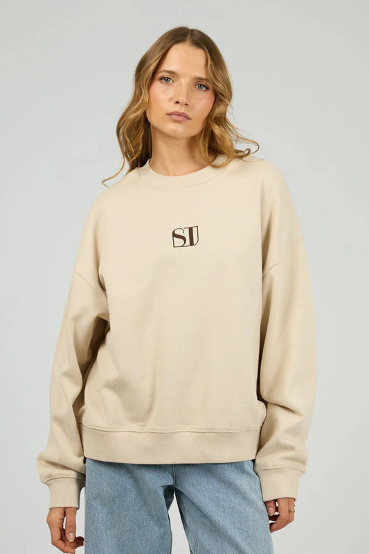SILENT THEORY Luxe Crew - Chalk