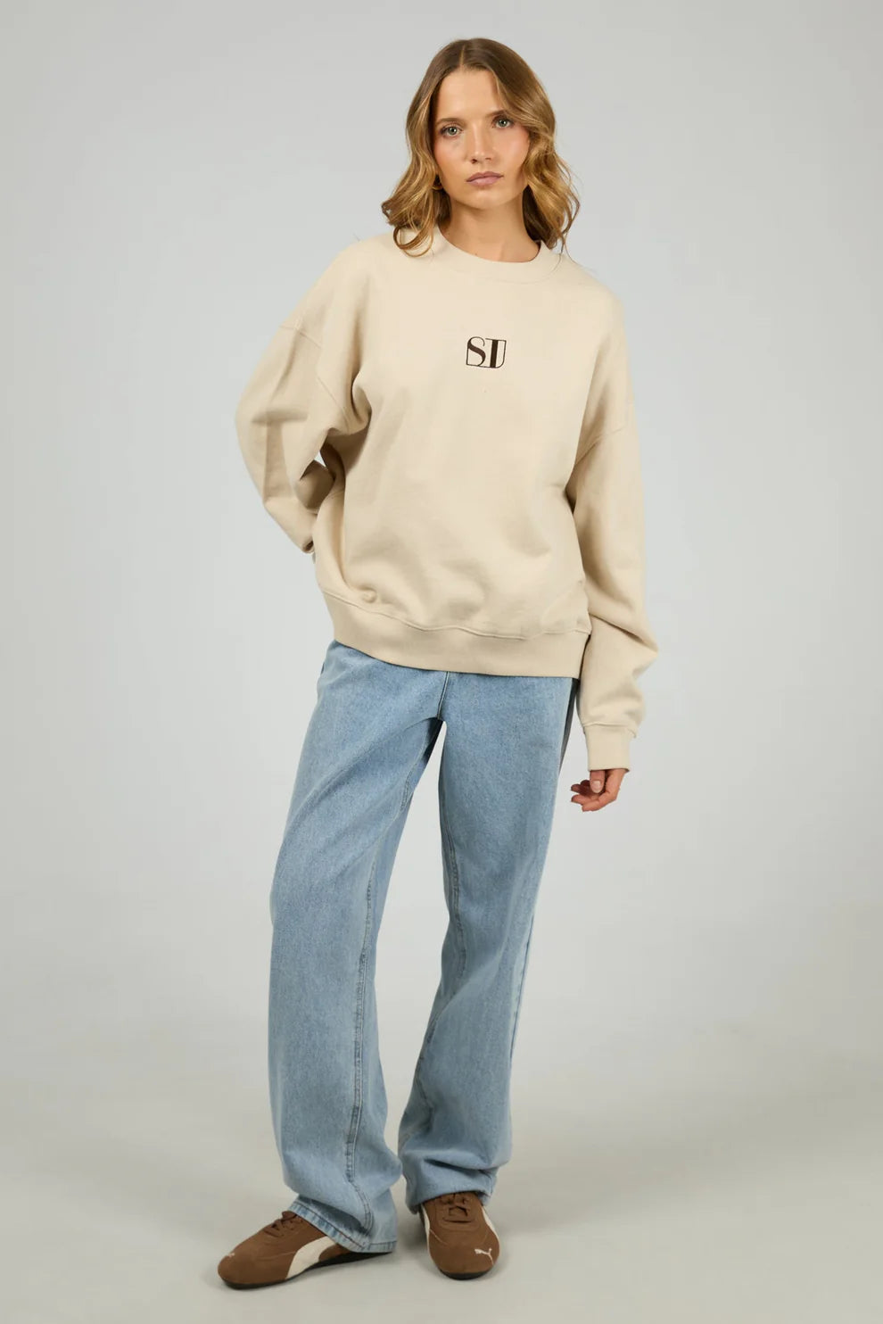 SILENT THEORY Luxe Crew - Chalk