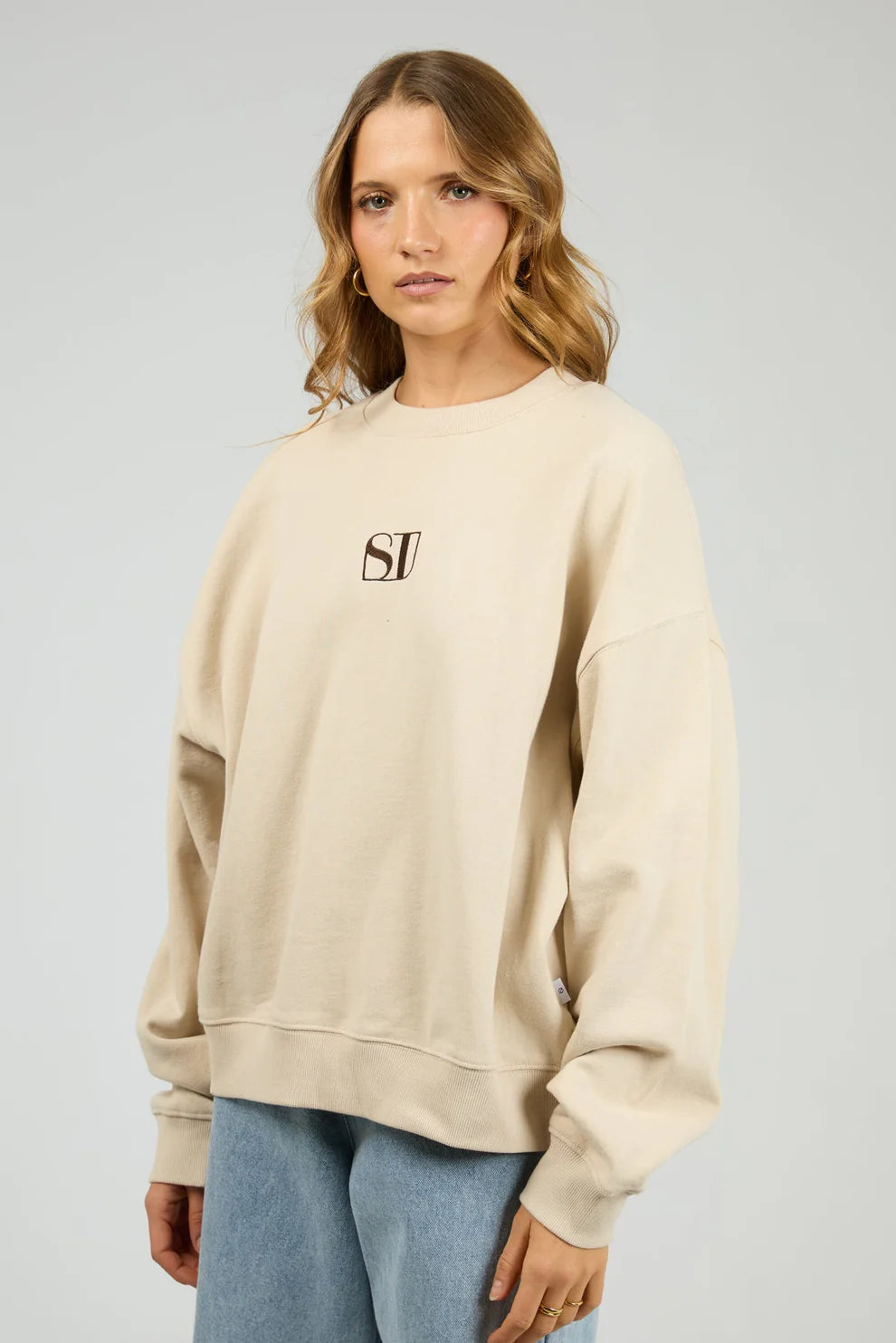 SILENT THEORY Luxe Crew - Chalk