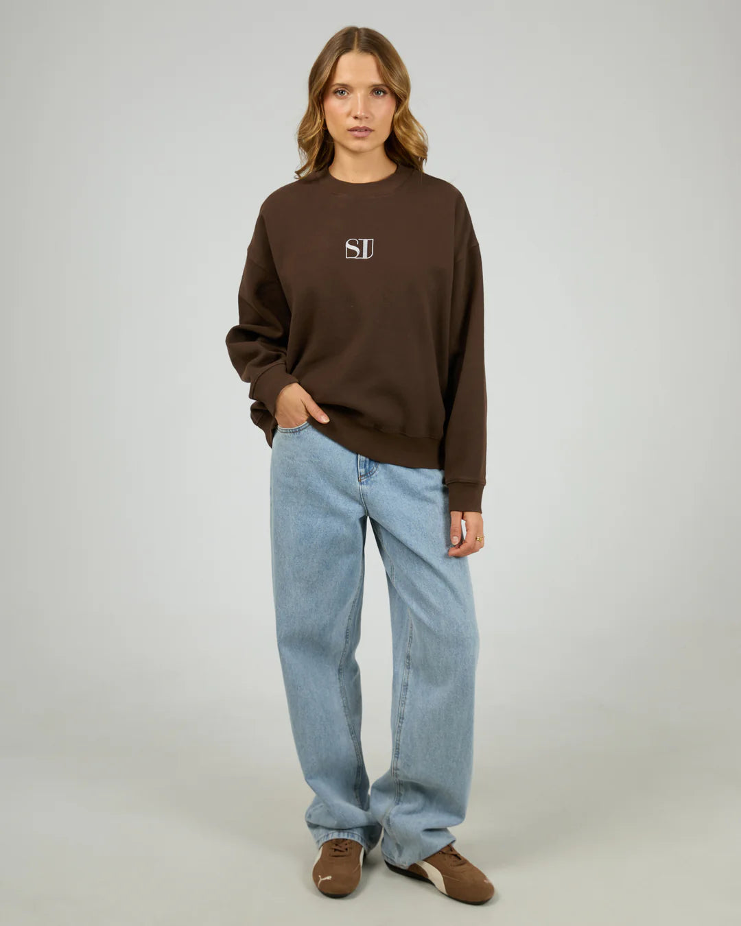 SILENT THEORY Luxe Crew - Chocolate