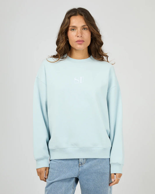 SILENT THEORY Luxe Crew - Light Blue