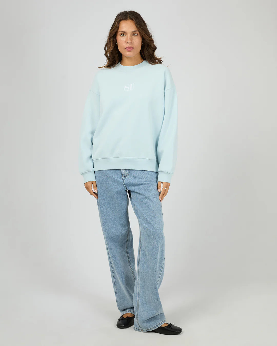 SILENT THEORY Luxe Crew - Light Blue