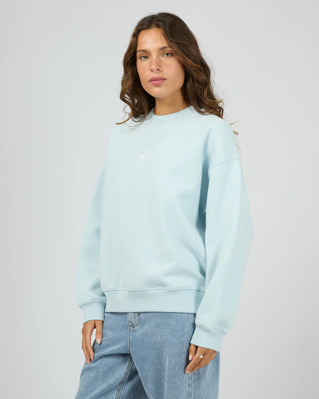 SILENT THEORY Luxe Crew - Light Blue