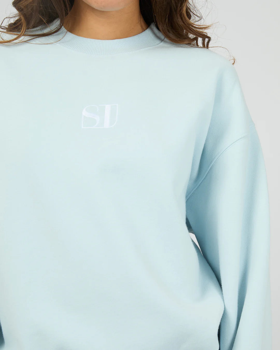 SILENT THEORY Luxe Crew - Light Blue