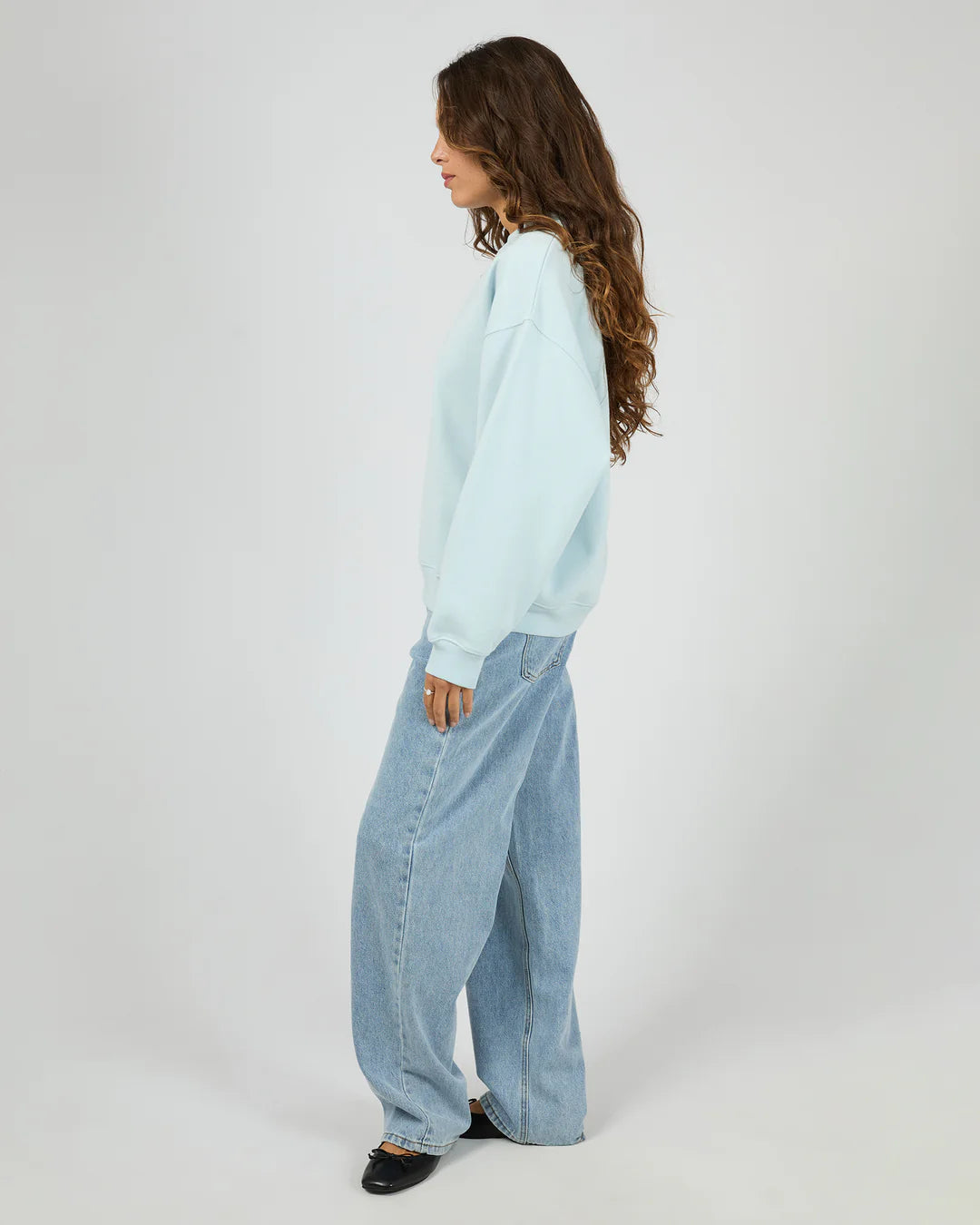 SILENT THEORY Luxe Crew - Light Blue