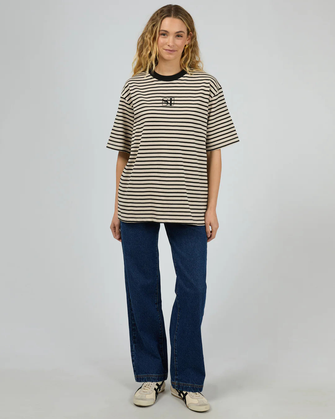 SILENT THEORY Stripe S/S Tee - Black