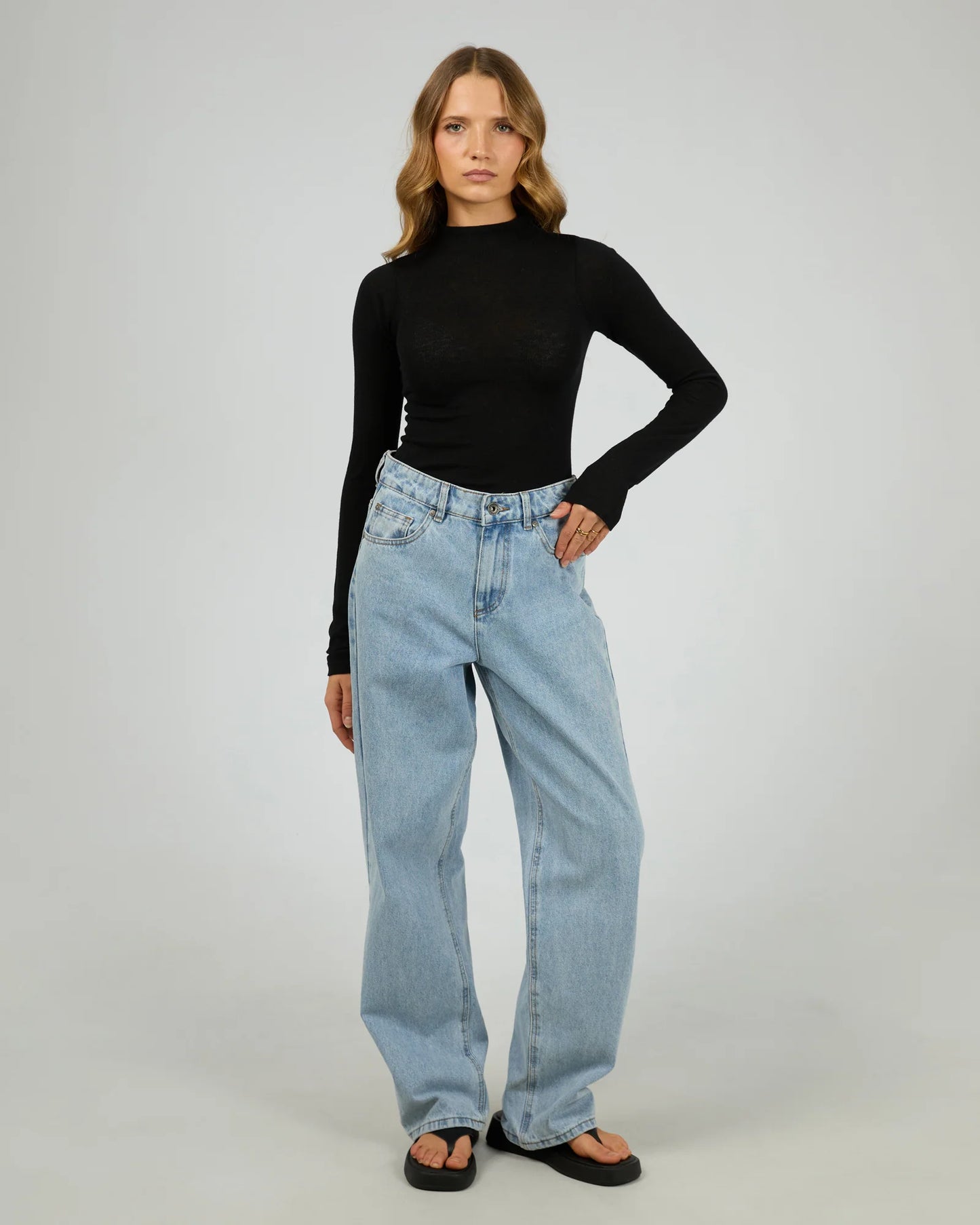 SILENT THEORY Priya Layering Long Sleeve - Black