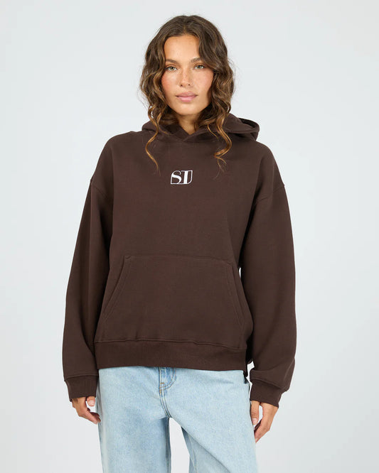 SILENT THEORY Luxe Hoodie - Chocolate