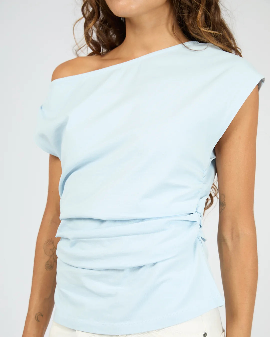 SILENT THEORY Soho Tee - Light Blue