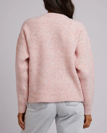 ALL ABOUT EVE Joey Knit Crew - pink