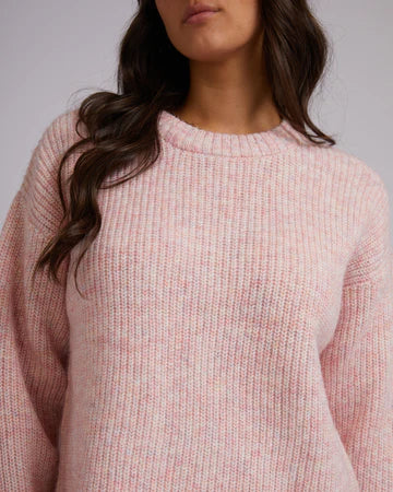ALL ABOUT EVE Joey Knit Crew - pink